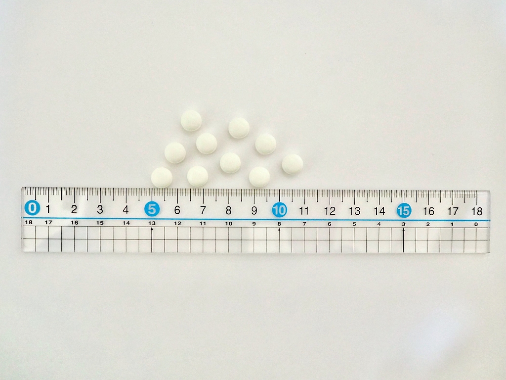 βラクトリンの粒の大きさ（10粒）