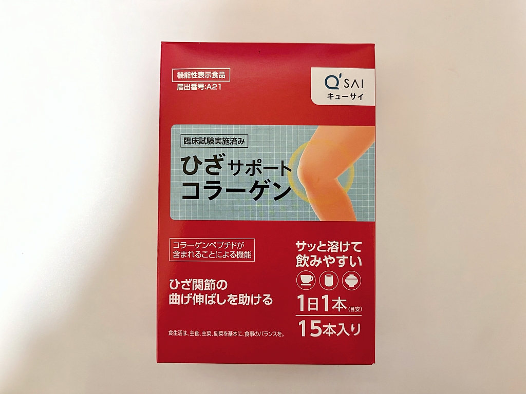 ひざサポートコラーゲンの外箱表面